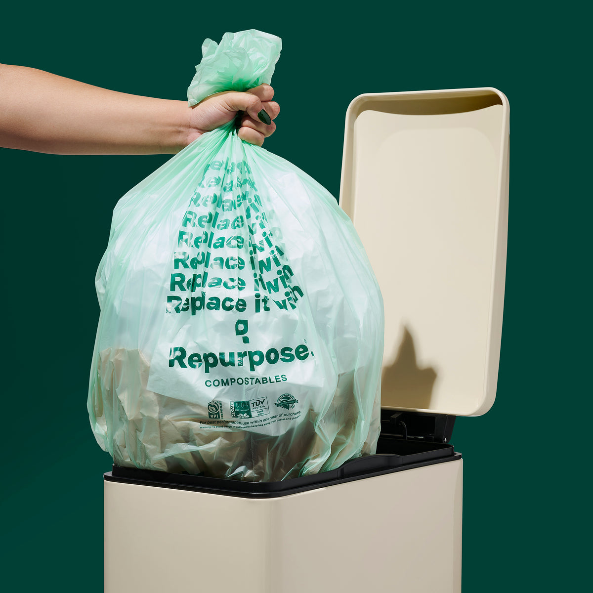 Waste Bin Biosak Compostable Green Bin Liners Compost Bin Liners
