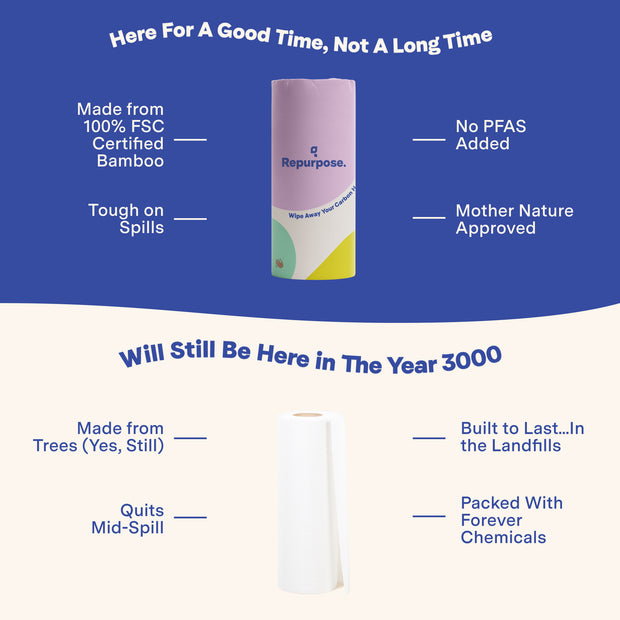 Premium Bamboo Paper Towels – 100 Sheets