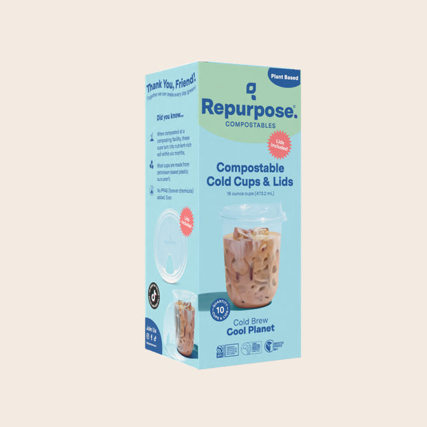 Compostable 16oz Cold Cups & Lids – Repurpose