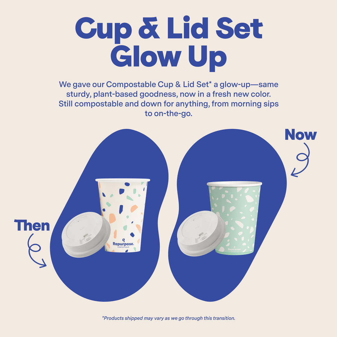 Repurpose Compostable 12 oz Cup & Lid Set, 10 ct