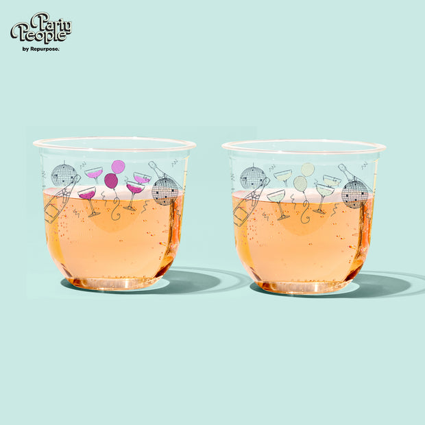 Party People x Repurpose Compostable Stemless Cups (12 oz)