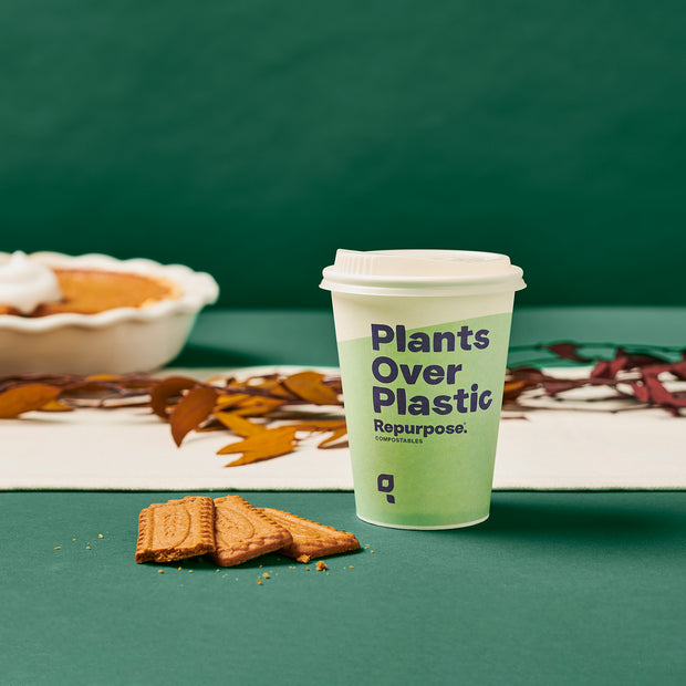 Compostable Cup and Lid Set (12 oz)